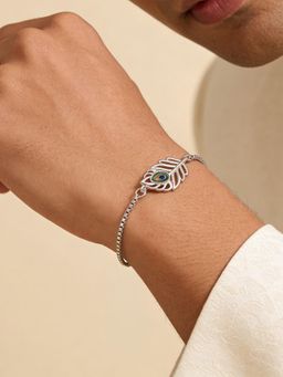 TOUCH925 - Pure 925 Silver Classic Morpankh Silver Unisex Bracelet