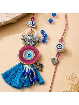 ISHKAARA - Premium Evil Eye Tassel Thread Rakhi With Lumba