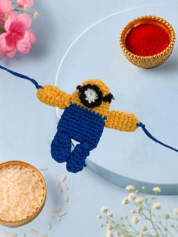 ISHKAARA - Handmade Minion Crochet Rakhi