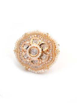 ZEWEL WORKS - White Stone Ring