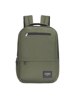 Tommy Hilfiger - Olive Green Solid Laptop Backpack