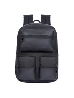 Tommy Hilfiger - Black Solid Laptop Backpack