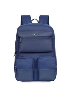 Tommy Hilfiger - Navy Blue Solid Laptop Backpack