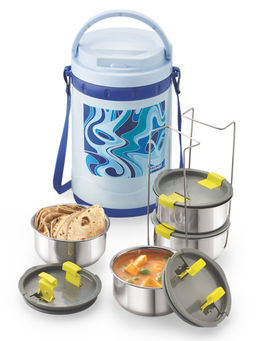 MAGNUS - Pride 4 Blue Insulated Office Lunch Box -1000 ml