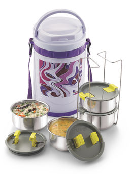 MAGNUS - Pride 4 Violet Insulated Office Lunch Box -1000 ml