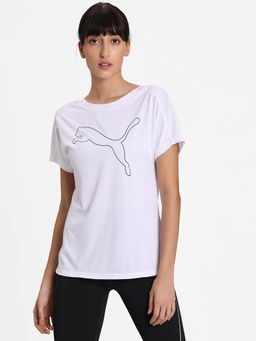 Puma - Favourite Jersey Cat Womens dry CELL Training White T-Shirt