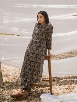 Mera Rang - Round Collar Pathani Kurta with Straight Pant