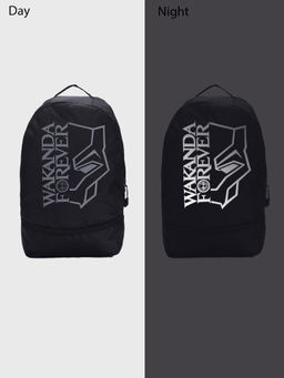 Bewakoof - Unisex Black Wakanda Forever Printed Small Backpack
