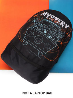 Bewakoof - Unisex Black Mystery Inc. Printed Backpack