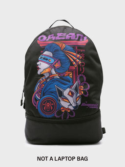 Bewakoof - Unisex Black Dream Printed Backpack