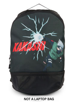 Bewakoof - Naruto Unisex Black Kakashi Printed Backpack