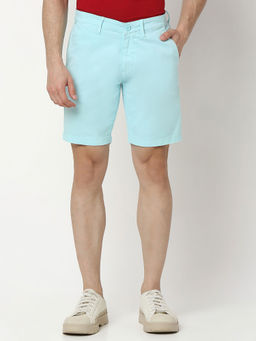 Spykar - Blue Regular Fit Blue Shorts for Men