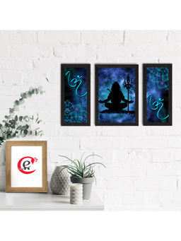eCraftIndia - Lord Shiva Satin Matt Textured Uv Art Painting