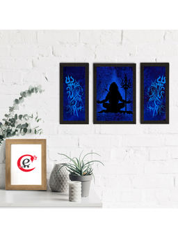 eCraftIndia - Lord Shiva Satin Matt Textured Uv Art Painting