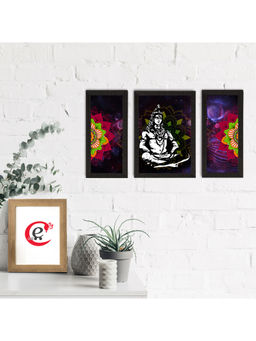 eCraftIndia - Lord Shiva Satin Matt Textured Uv Art Painting