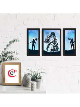 eCraftIndia - Lord Shiva Satin Matt Textured Uv Art Painting