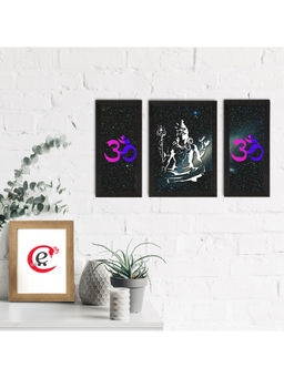 eCraftIndia - Lord Shiva Satin Matt Textured Uv Art Painting