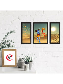 eCraftIndia - Lord Shiva Satin Matt Textured Uv Art Painting