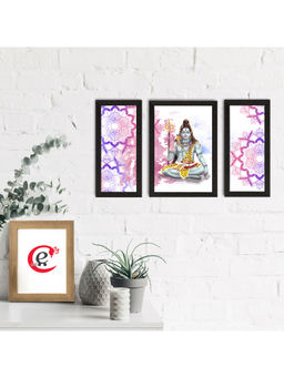 eCraftIndia - Lord Shiva Satin Matt Textured Uv Art Painting