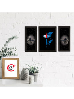 eCraftIndia - Lord Shiva Satin Matt Textured Uv Art Painting