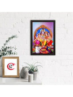 eCraftIndia - Shiv Parivar Religious Satin Matt Texture Uv Art Painting