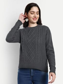 Creative Line - Black Self Design Top