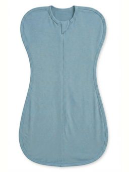 Cocoon Care - Blue Bamboo Cotton Solid Arms Up Sleeping Pod for Baby