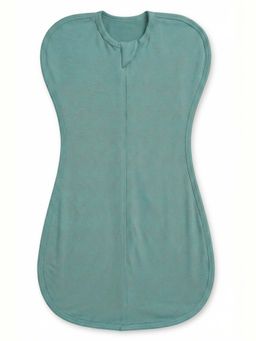 Cocoon Care - Green Bamboo Cotton Solid Arms Up Sleeping Pod for Baby