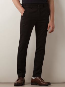Selected - Black Check Slim Fit Formal Trouser