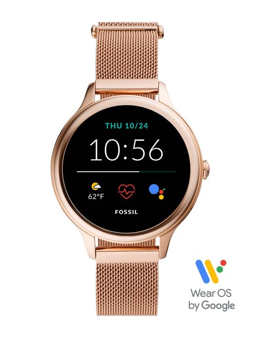 Rose Gold Fossil Women Hybrid Watch Fitness Tracker Fossil