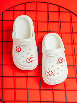 toothless - Kids Unisex Off White Clogs