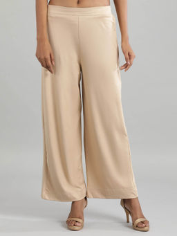 Aurelia - Beige Solid Palazzo