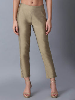 W - Golden Fitted Pants