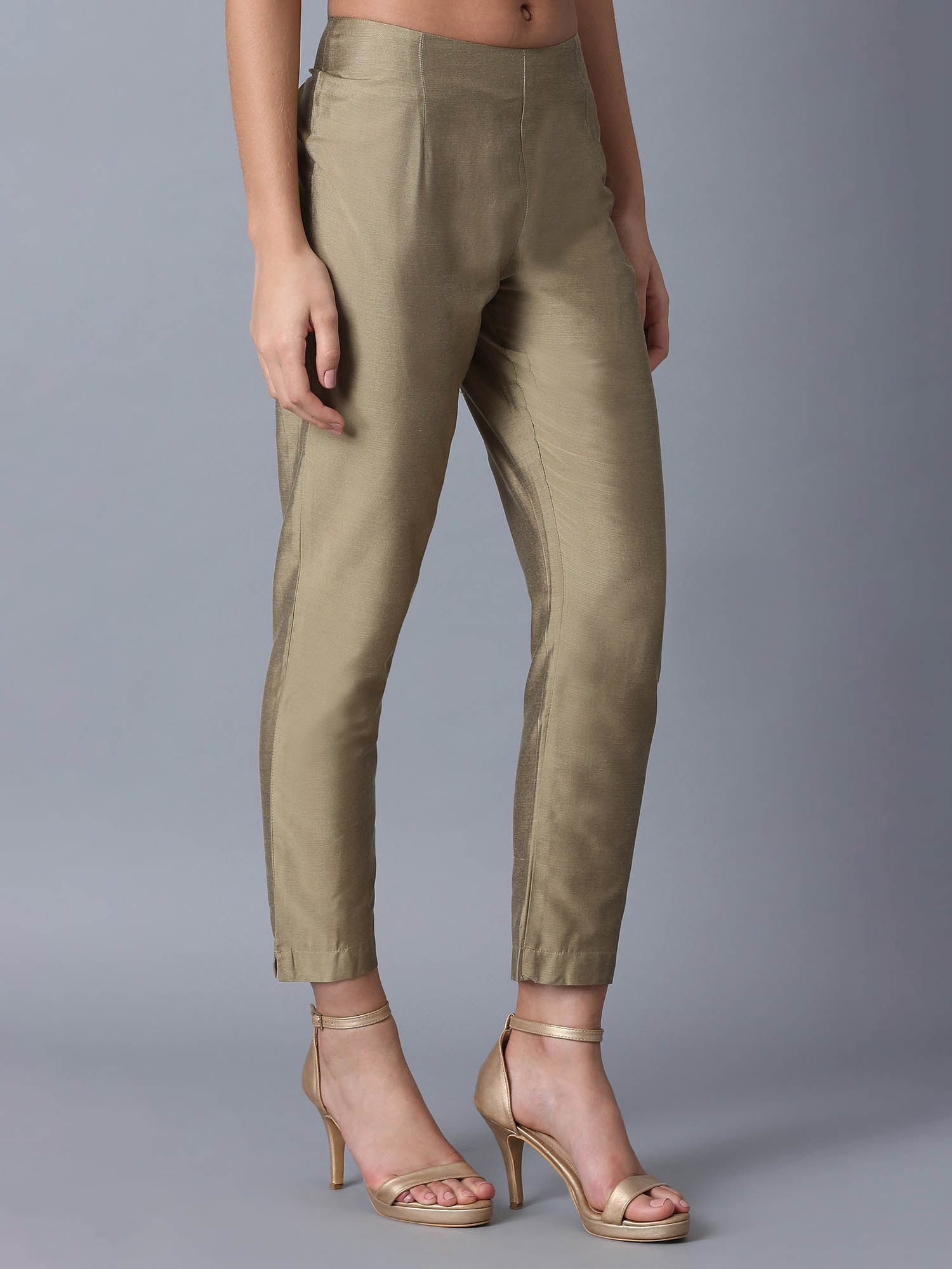 Buy W Golden Fitted Pants Online 
