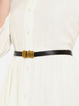 Twenty Dresses by Nykaa Fashion - Black Stand Still In A Trend Belt