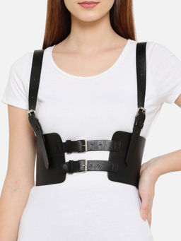 Twenty Dresses by Nykaa Fashion - Black Highlighting The Style Suspender Belt