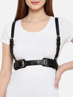 Twenty Dresses by Nykaa Fashion - Black Only A Season Away Suspender Belt