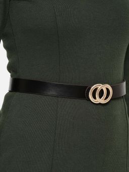 Twenty Dresses by Nykaa Fashion - Black Realize Your Own Beauty Belt