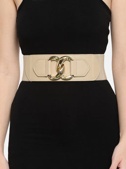Twenty Dresses by Nykaa Fashion - Beige A Bold Choice Belt