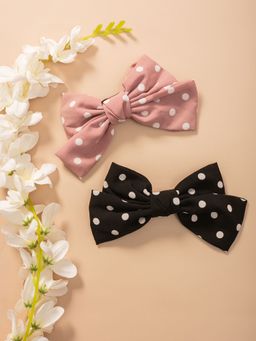 Twenty Dresses by Nykaa Fashion - Rock On Polka Dot Hairpin (Pack of 2)