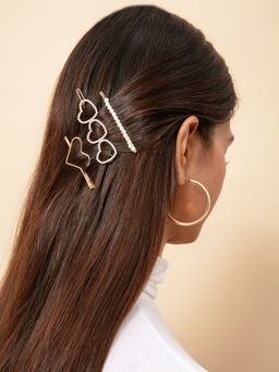 Twenty Dresses by Nykaa Fashion - Steal Your Heart Hairpin (Pack of 3)