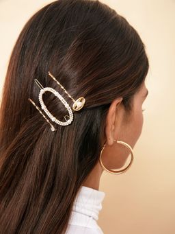 Twenty Dresses by Nykaa Fashion - Let Your Shine On Hairpin (Pack of 3)
