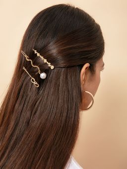 Twenty Dresses by Nykaa Fashion - In A Full Bloom Hairpin (Pack of 3)