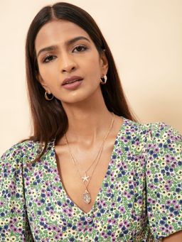 Twenty Dresses by Nykaa Fashion - Catch The Glimpse Layered Necklace