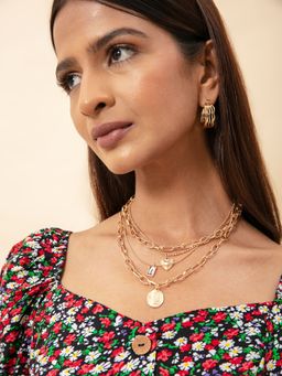 Twenty Dresses by Nykaa Fashion - Be Charming In Your Way Layered Necklace