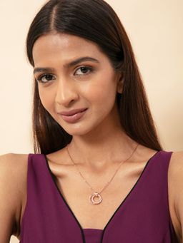 Twenty Dresses by Nykaa Fashion - The Twisted Circles Necklace