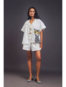 Deepika Arora - Womens White Co-Ord (Set of 3)