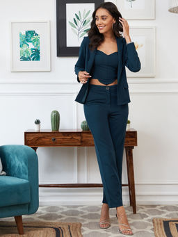 AAREIN - Teal Three Piece Blazer Co-Ord (Set of 3)
