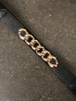 Twenty Dresses by Nykaa Fashion - Black In A Chain Reaction Belt