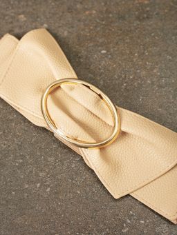 Twenty Dresses by Nykaa Fashion - Beige Bow In Style Belt